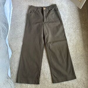 Harley Jae Cropped Wide Leg High Rise Pants, Size Small